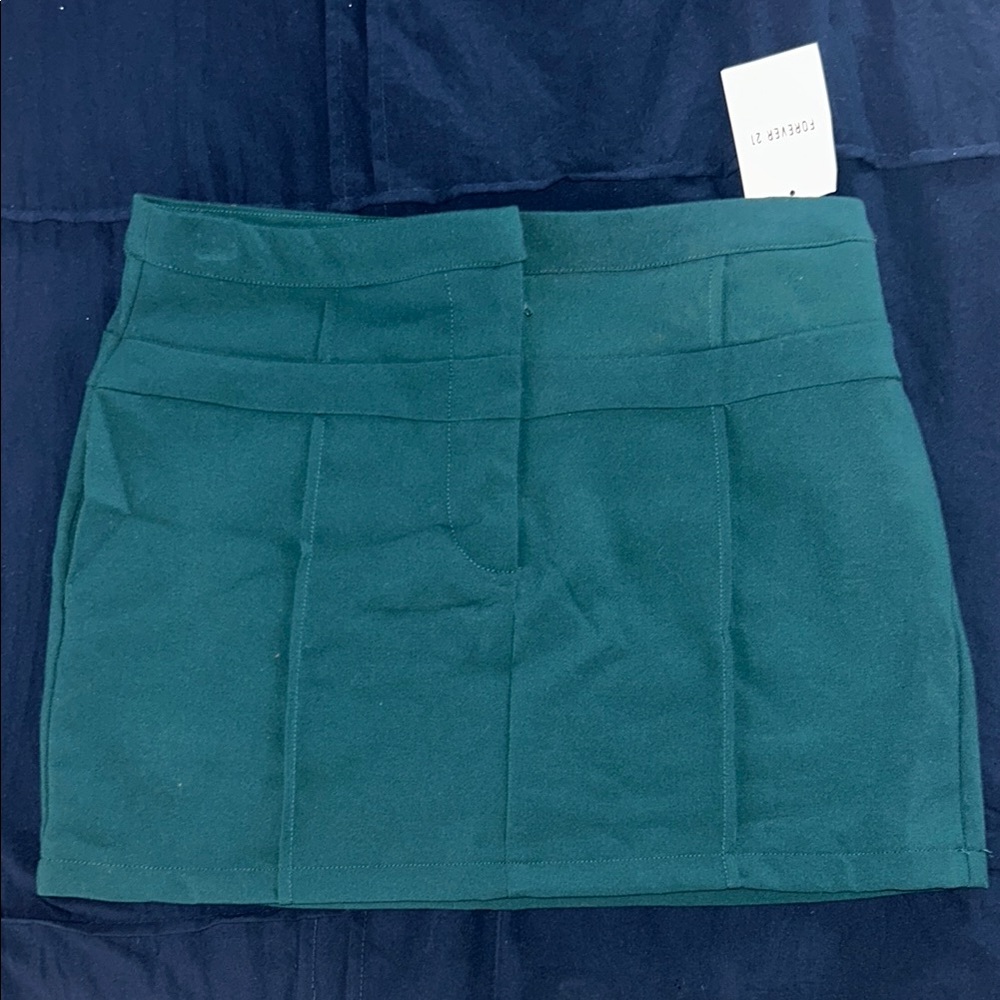 Emerald Green Mini Skirt
